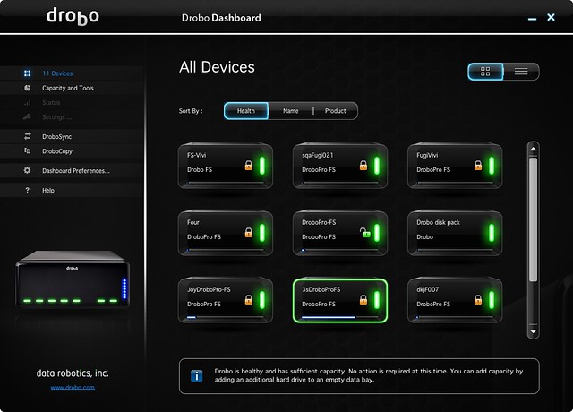 Screenshot Drobo 1